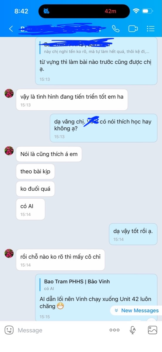 Phụ huynh phản hồi học sinh thích học, theo bài kịp và không bị đuối
